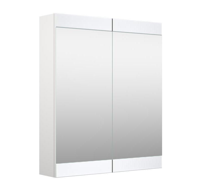 spoguļskapis Serena Retro, 600x140 mm, h=700 mm, 2D, spīdīgi balts